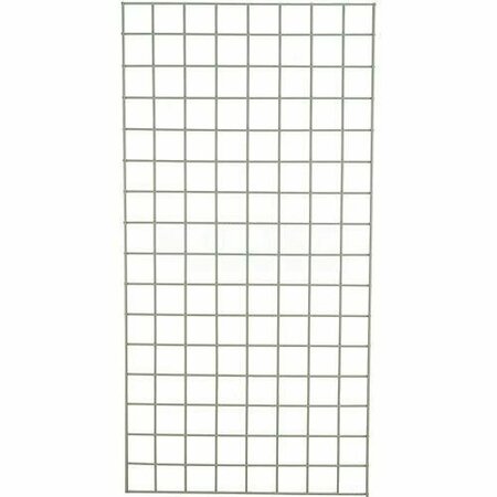 GLOBAL INDUSTRIAL Wire Grid Panel 36in x 18in Poly-Green 933CP22GZ